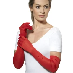 Smiffys Red Opera Length Gloves for Women< Best
