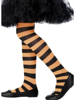 Smiffys Tights, Orange & Black< New