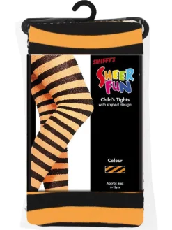 Smiffys Tights, Orange &amp; Black< New