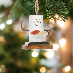 Smores Eggs Breakfast Ornament< New