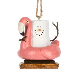 Smores Flamingo in Pool Float Ornament< Discount