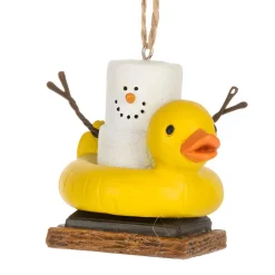 Smores Rubber Duck in Pool Float Ornament< Sale