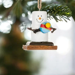 Smores Snowman Pickleball Player Ornament< Online