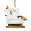 Smores Unicorn in Pool Float Ornament< Clearance