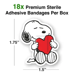 Snoopy Adhesive Bandages (Pack of 18)< Fashion