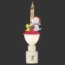 Snoopy w/ Present Bubble Nite Lite< New