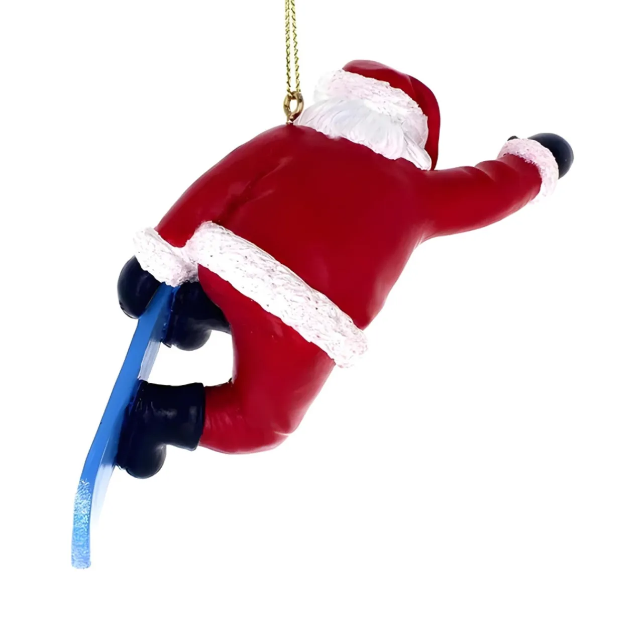 Snowboard Santa Resin Ornament<Kurt Adler Sale