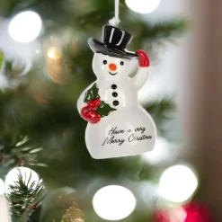Snowman Bell - Merry Christmas Ornament< Sale