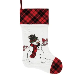 Snowman Cardinal Stocking | The Christmas Loft< Best