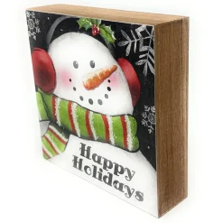 Snowman Design Block - Happy Holidays< Discount