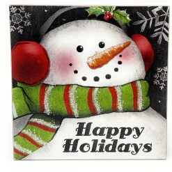 Snowman Design Block - Happy Holidays< Discount