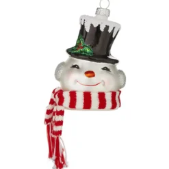 Snowman Head Ornament | The Christmas Loft< Outlet