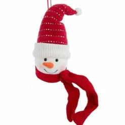 Snowman Head With Hat Ornament<Kurt Adler Fashion