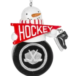 Snowman Hockey Ornament< Best