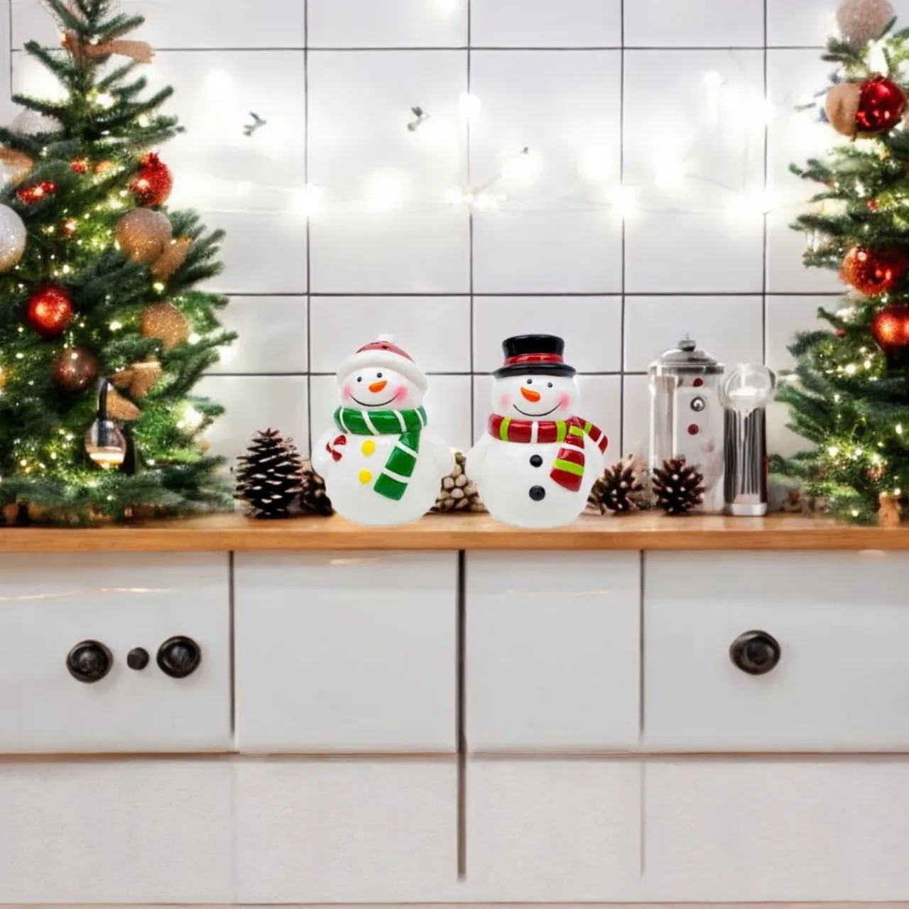 Snowman Salt and Pepper Shaker Set< Best