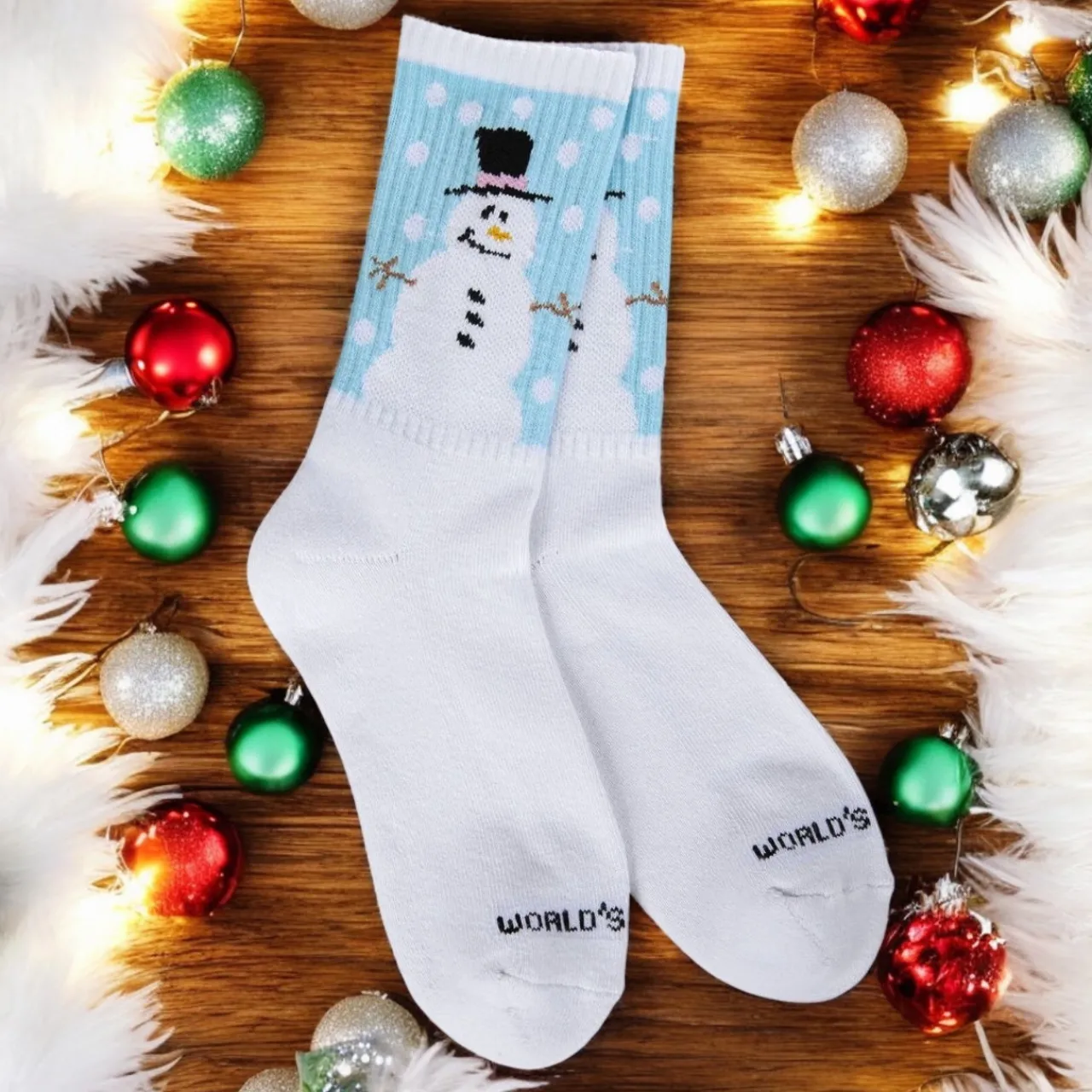 Snowman Sport Mini Crew Socks< New