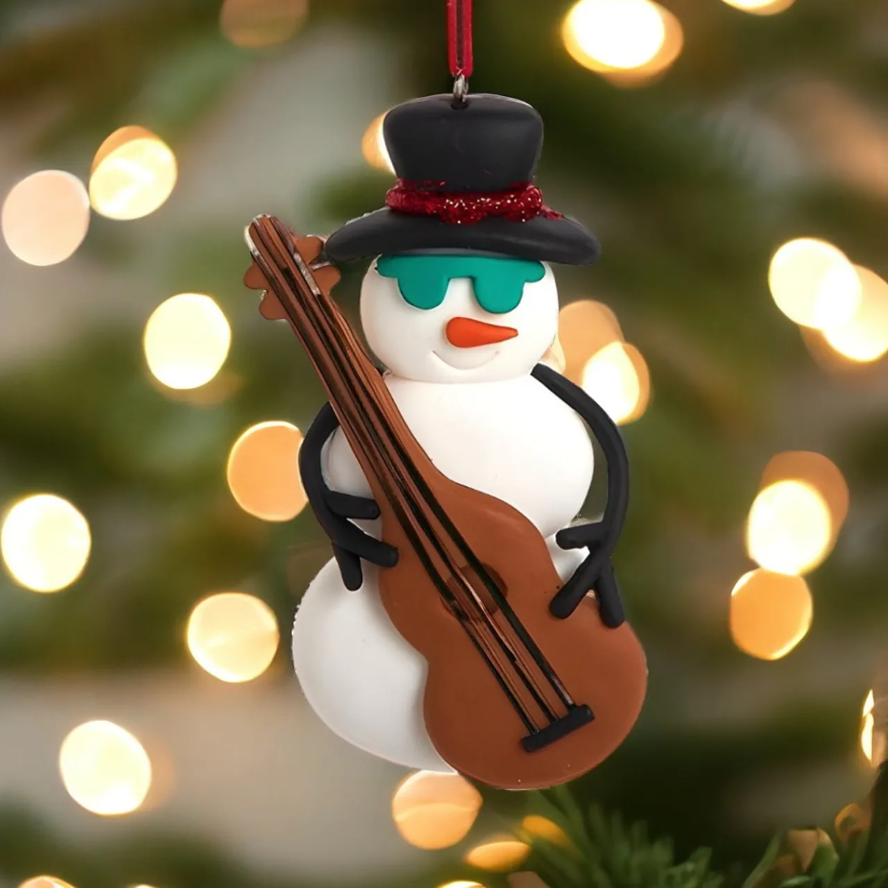 Snowman With Bass Ornament<Kurt Adler Sale