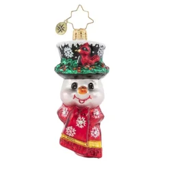 Snowman Worth Flocking To Gem Ornament<Christopher Radko Sale