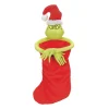 Snowpinion Grinch Plush Stocking< Clearance