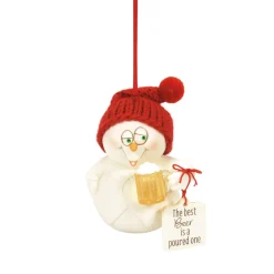 Snowpinions Best Beer Is A Poured One Snowman Ornament<Department 56 Outlet