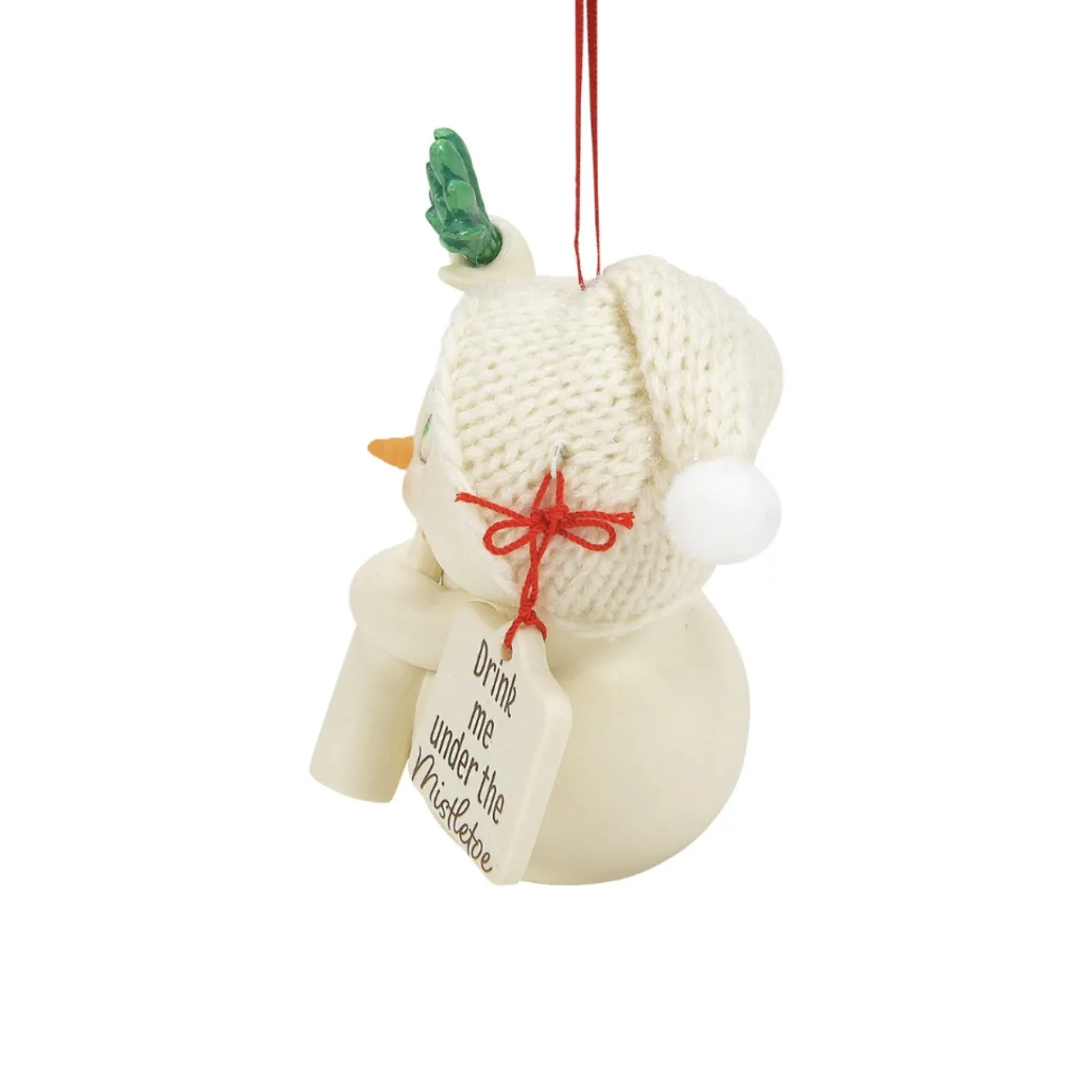 Snowpinions Drink Me Under The Mistletoe Snowman Ornament<Department 56 Online