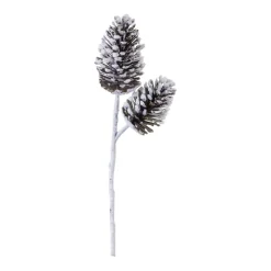Snow-Tipped Pine Cone Spray< Fashion
