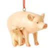 Sow and Piglet Christmas Ornament< Discount