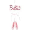 Sparkling Pink Ballet Dance Shoe Christmas Ornament< Clearance