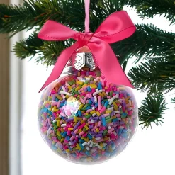 Sprinkle Filled Bubblegum Ball Ornament<Kurt Adler Hot