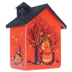 Stacked Pumpkins Spooky Lit Glass House - The Christmas Loft<Stony Creek Hot