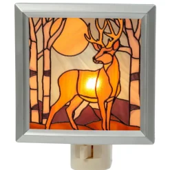 Stained Glass Deer Night Light - The Christmas Loft< Hot