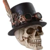 Steampunk Skull With Top Hat Figurine< New