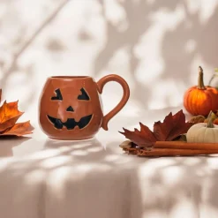 Stoneware Jack-O-Lantern Mug< Outlet