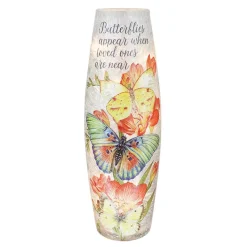 – Large Butterflies Appear With Orange Flowers Illuminated Lighted V<Stony Creek Fashion