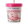 Strawberry Ice Cream Pint Ornament<Kurt Adler Best