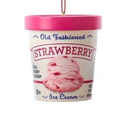 Strawberry Ice Cream Pint Ornament<Kurt Adler Best