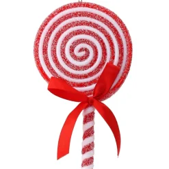 Sugared Lollipop With Bow Ornament< Best