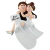 Swept Away Couple Personalized Ornament< Sale