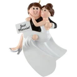 Swept Away Couple Personalized Ornament< Sale