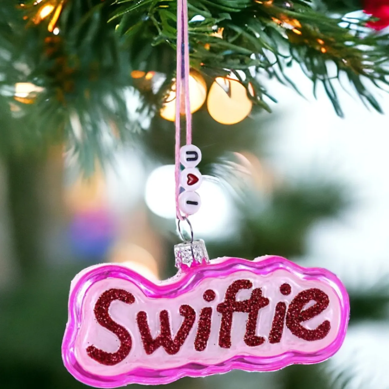 Swiftie Pink Glitter Ornament<Cody Foster & Co. New