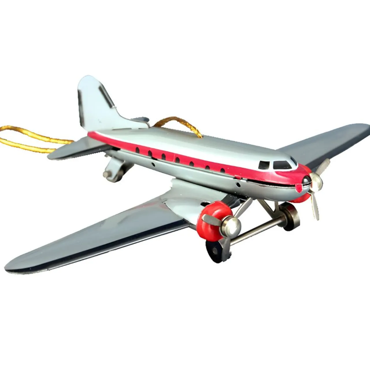 Tin DC-3 Plane Ornament< Clearance