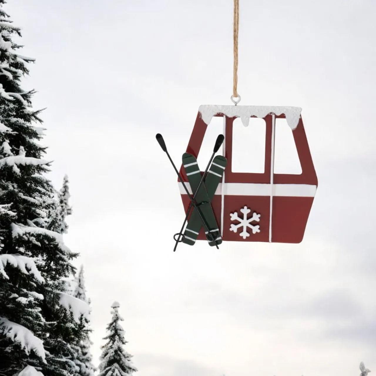 Tin Gondola Ornament< New