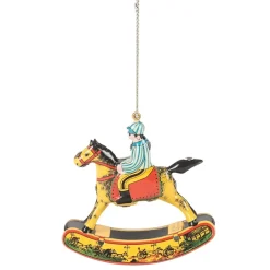Tin Rocking Horse Ornament< Sale