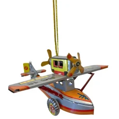 Tin Sea Plane Ornament< Best