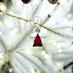 Tiny Angel Ornament – Red< Outlet