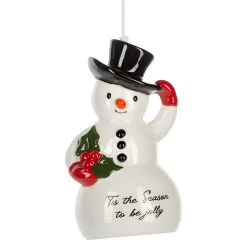 Tis the Season Snowman Bell Ornament< Best