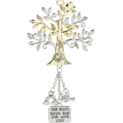 Tree Car Charm Ornament Our Roots Begin And End With Love< Outlet