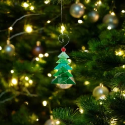 Triangle Tree Ornament – Green< Outlet