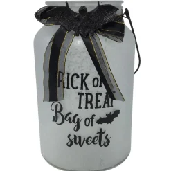Trick Or Treat Bag Of Sweets Frosted Glass Jar | The Christmas Loft< Fashion