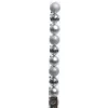 Tube of 10 Silver Shatterproof Ornaments< Clearance